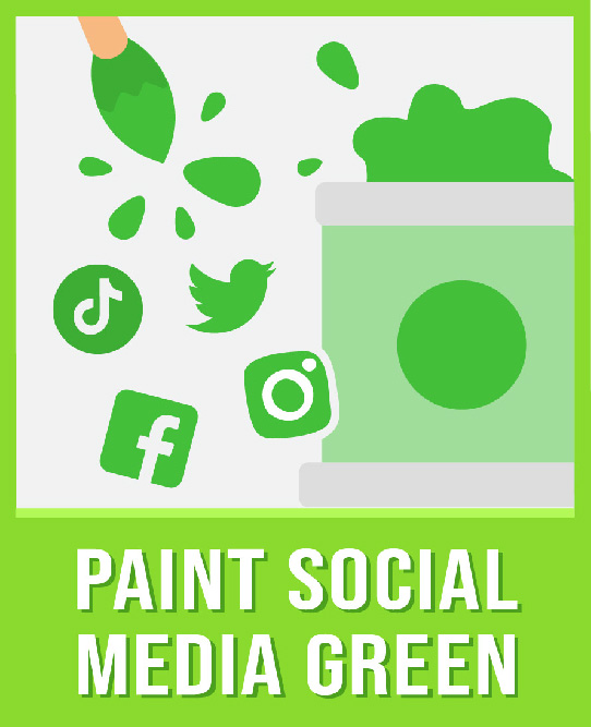 Paint Social Media Green