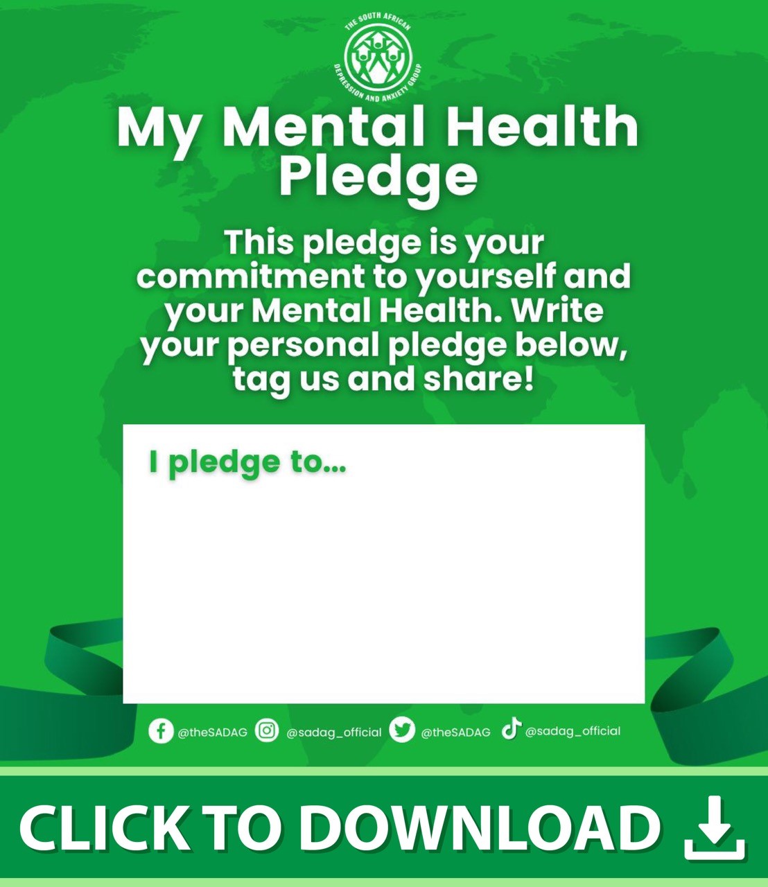 SADAG Mental Health Pledge