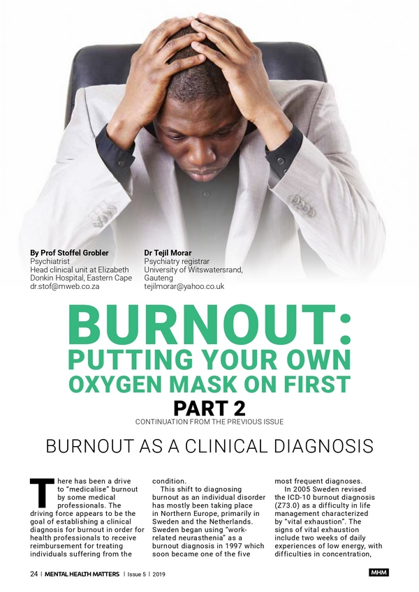 Burnout: Putting your own oxygen mask on first (Part 2)