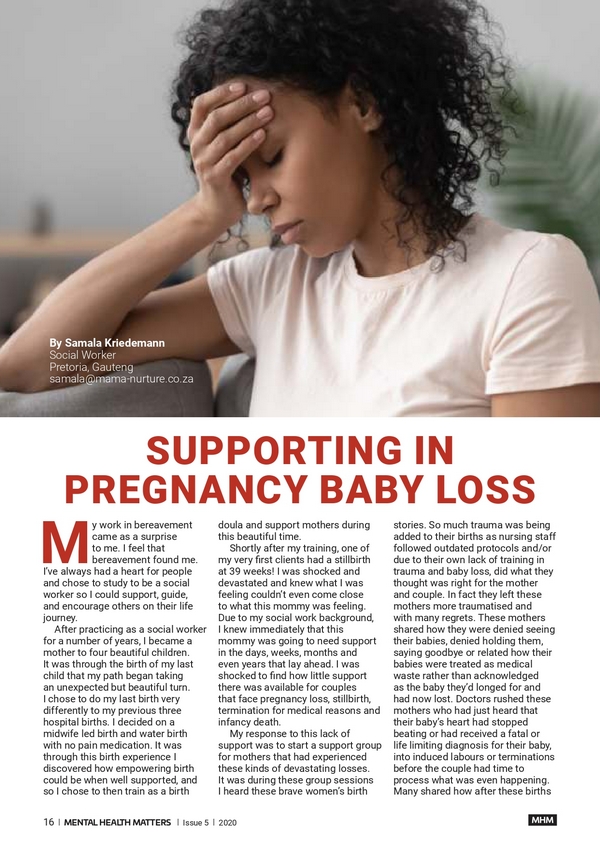 Supporting in Pregnancy Baby Loss