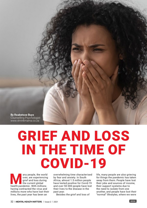 Grief and loss in the time of Covid-19