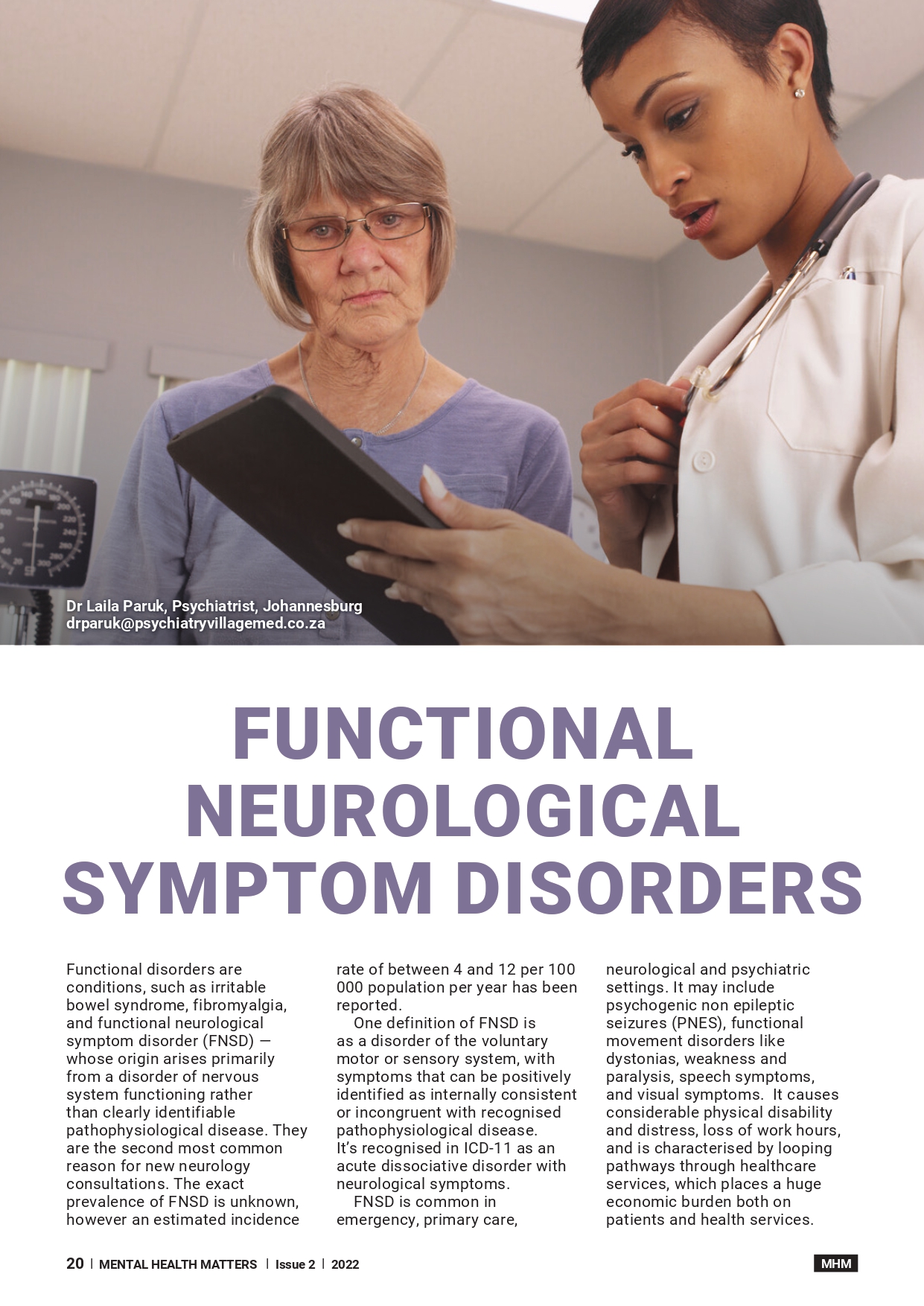 Functional Neurological Symptom Disorders
