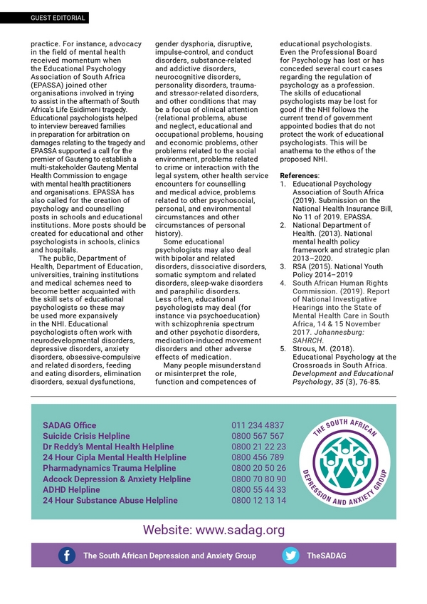 NHI AND THE ROLE OF EDUCATIONAL PSYCHOLOGISTS page 0002